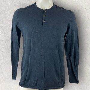 Thomas Payne Henley Shirt Men’s XL Cotton Long Sleeve Workwear F89
